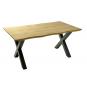 Mesa lerma 160, metal, negro, tapa dm bilaminado 160 x 90 cms