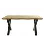 Mesa lerma 160, metal, negro, tapa dm bilaminado 160 x 90 cms