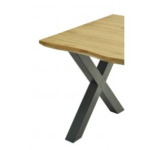 Mesa lerma 160, metal, negro, tapa dm bilaminado 160 x 90 cms