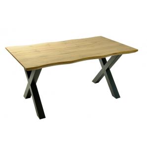 Mesa lerma 180, metal, negro, tapa dm bilaminado 180 x 90 cms