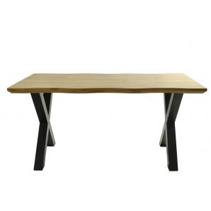 Mesa lerma 180, metal, negro, tapa dm bilaminado 180 x 90 cms