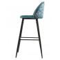 4 Taburetes carnaval sky blue, metal, tapizado velvet azul con trasera carnaval - 4 unidades