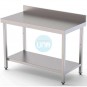 Mesa Mural, 1,1 Metros Ancho, Fondo 35 cm, 1 Estante, Acero inoxidable, MM1135