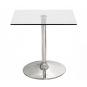 Mesa bernie 60c, cromada, cristal templado 60 x 60 cms