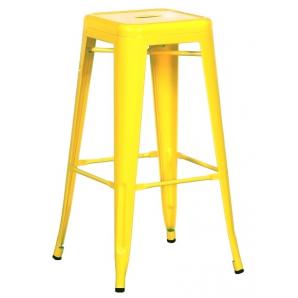 5 Taburetes tol ek limited, acero, amarillo - 5 unidades