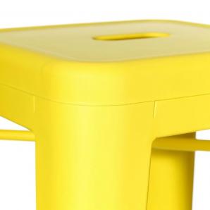 5 Taburetes tol ek limited, acero, amarillo - 5 unidades