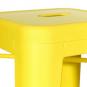 5 Taburetes tol ek limited, acero, amarillo - 5 unidades