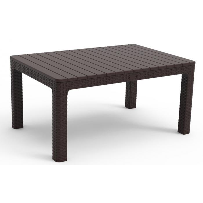 Mesa albufeira, baja, polipropileno marrón chocolate, 90 x 60 cms Mesa albufeira, baja, polipropileno marrón chocolate, 90 x 60 cms