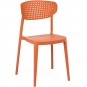 Silla Apilable, Color Brick, Polipropileno y Fibra de Vidrio inyectado a Gas, AIRE.BRICK