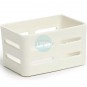 12 Mini Cajas Rectangulares, 12x8x7 cm, Porcelana Blanca, Ranuras Laterales, Comas - 12 unidades
