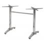 Base de mesa roma, rectangular, inoxidable y aluminio*