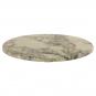 Mesa alta bombay, negra, base de 110 cms y tapa de 60 cms. color a elegir, tableros de 60 cms: werzalit sm - marble almeria 209