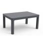 Mesa albufeira, baja, polipropileno gris, 90 x 60 cms
