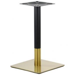 2 Bases de mesa versalles new 72 cudo, dorada y negra, 45 x 45 cms, altura 72 cms - 2 unidades