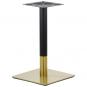 2 Bases de mesa versalles new 72 cudo, dorada y negra, 45 x 45 cms, altura 72 cms - 2 unidades