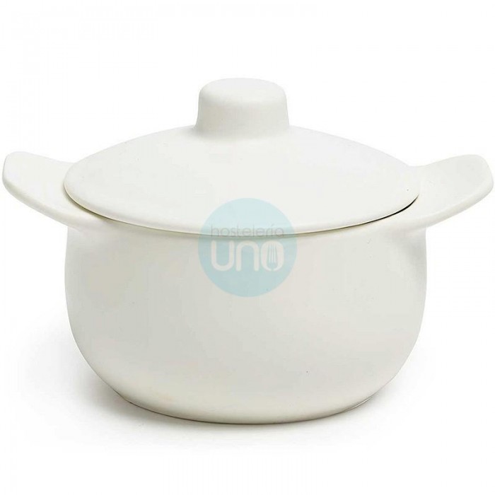 6 Mini Ollas, Ø 10 cm, Porcelana Blanca, Altura 9 cm, Comas - 6 unidades 6 Mini Ollas, Ø 10 cm, Porcelana Blanca, Altura 9 cm, Comas - 6 unidades