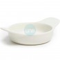 12 Mini Cazuelas Redondas, Ø 9 cm, Porcelana Blanca, Altura 2,5 cm, Comas - 12 unidades