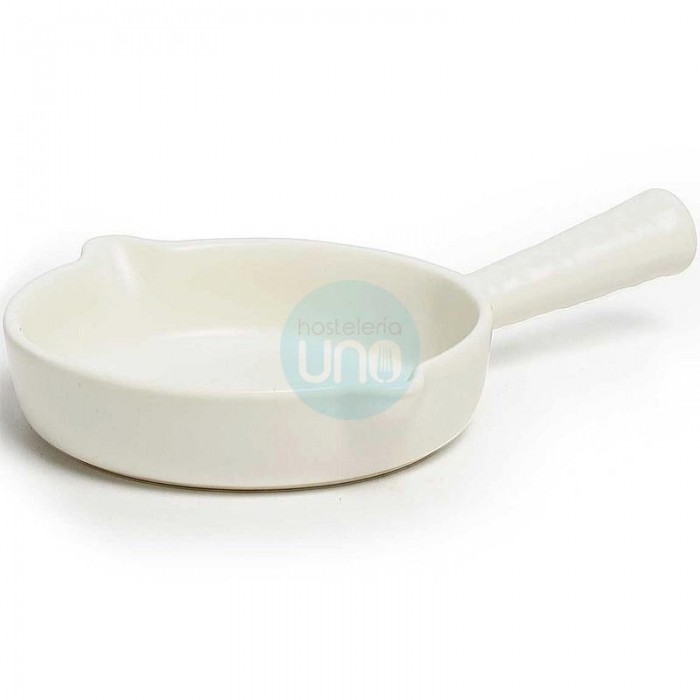 12 Mini Sartenes, Ø 9 cm, Porcelana Blanca, Altura 2,2 cm, Comas - 12 unidades 12 Mini Sartenes, Ø 9 cm, Porcelana Blanca, Altura 2,2 cm, Comas - 12 unidades