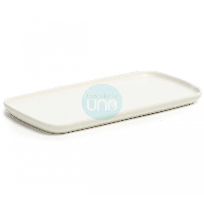 12 Mini Bandejas Rectangulares 15x8 cm, Porcelana Blanca, Altura 1 cm, Comas - 12 unidades 12 Mini Bandejas Rectangulares 15x8 cm, Porcelana Blanca, Altura 1 cm, Comas - 12 unidades