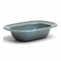 Cuenco Bol Rectangular Pequeño 16x12x3 cm, Hierro Esmaltado Gris, Comas