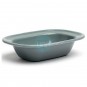 Cuenco Bol Rectangular 18x13x3,5 cm, Hierro Esmaltado Gris, Comas