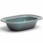Cuenco Bol Rectangular 20x14x4 cm, Hierro Esmaltado Gris, Comas