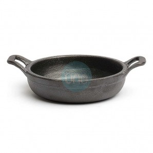 Mini Sartén Plato Redonda 2 Asas, Hierro Fundido, Ø 12 cm, Altura 3 cm, Comas