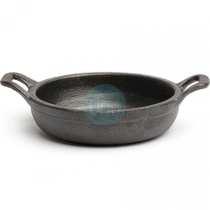 Mini Sartén Plato Redonda 2 Asas, Hierro Fundido, Ø 14,5 cm, Altura 3 cm, Comas Mini Sartén Plato Redonda 2 Asas, Hierro Fundido, Ø 14,5 cm, Altura 3 cm, Comas