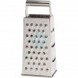 Rallador 4 Caras: Gruso, Fino, Medio, Rebanador. Altura 24 cm, Acero inoxidable, Comas