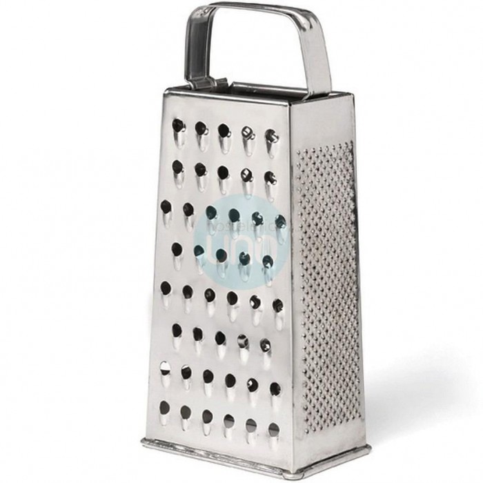 Rallador 4 Caras: Gruso, Fino, Medio, Rebanador. Altura 21 cm, Acero inoxidable, Comas Rallador 4 Caras: Gruso, Fino, Medio, Rebanador. Altura 21 cm, Acero inoxidable, Comas