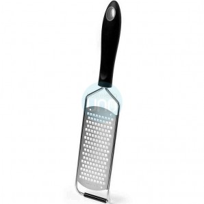 Rallador Wide Rallado Fino, Longitud Hoja 13,5 cm, Longitud Total 32 cm, Chocolate, Comas