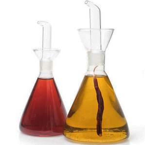 24 Packs Botellas Aceitera Vinagrera Cónica, Antigoteo, Grandes, 50 cl, Cristal de Borosilicato, Comas - 24 unidades