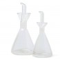 36 Packs Botellas Aceitera Vinagrera Cónica, Antigoteo, 25 cl, Cristal de Borosilicato, Comas - 36 unidades