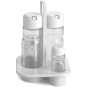 24 Packs Aceitera Vinagrera Salero Pimentero, Material PVC, Comas - 24 unidades