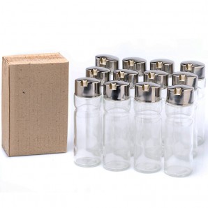 8 Cajas de 12 Aceiteras Vinagreras, 15 cl, Cristal con Tapa en Acero inoxidable, Comas - 96 unidades