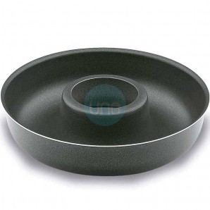 Molde Circular Ø 28 cm con Hueco Central, Aluminio Antiadherente para Horno, Altura 6 cm, Roscón, Savarin Lacor