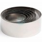 32 Moldes Aro Redondos Ø 6 cm, Acero inoxidable, Altura 4,5 cm, Comas - 32 unidades