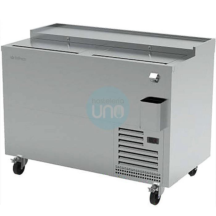 Botellero Enfriador SUBCERO, Hasta -3 Grados, 1,2 Metros, 2 Puertas, Fondo 67 cm, INOX, Ruedas, INFRICO Botellero Enfriador SUBCERO, Hasta -3 Grados, 1,2 Metros, 2 Puertas, Fondo 67 cm, INOX, Ruedas, INFRICO