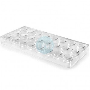 Molde para Hacer 24 Bombones Forma de Hoja, Poliestireno, Lacor