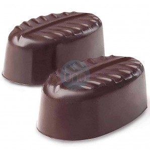 Molde para Hacer 24 Bombones Forma de Hoja, Poliestireno, Lacor