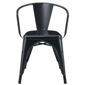 5 Sillones tol ek limited, acero, negro - 5 unidades