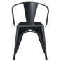 5 Sillones tol ek limited, acero, negro - 5 unidades