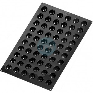 Molde para Hacer 60 Semiesferas de Ø 4,2 cm, Silicona, Lacor