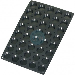 Molde para Hacer 40 Florentinas de Ø 6 cm, Silicona, Lacor