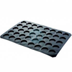 Molde para Hacer 40 Florentinas de Ø 6 cm, Silicona, Lacor