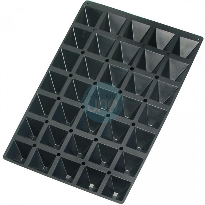 Molde para Hacer 35 Pirámides de 6,5x6,5 cm, Silicona, Lacor Molde para Hacer 35 Pirámides de 6,5x6,5 cm, Silicona, Lacor