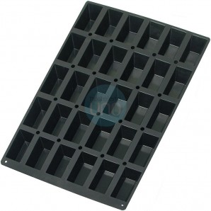 Molde para Hacer 30 Mini Cakes de 10x5 cm, Silicona, Lacor