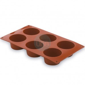 Molde para Hacer 6 Muffins de Ø 7 cm, Silicona, Lacor