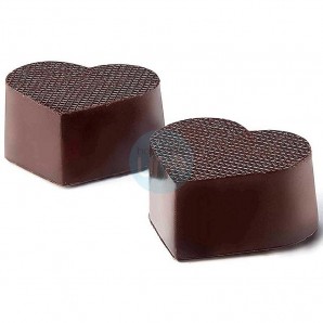 Molde para Hacer 8 Pasteles con Forma de Corazón 6,5x6 cm, Silicona, Lacor