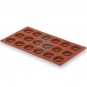 Molde para hacer 18 Savarines de Ø 4 cm, Silicona, Savarin Lacor